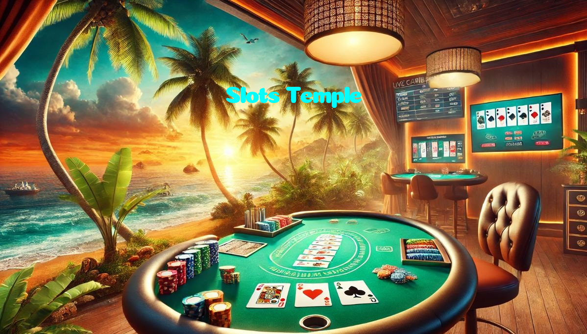 Slots Temple casino presented on mobile device in Pakistan with slots and live games